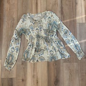 O’Neil boho peasant top